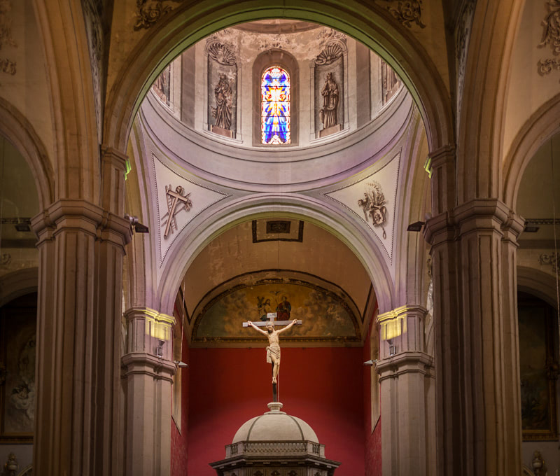 Interior de la Iglesia Matriz de Santiago de los Caballeros de Gáldar.